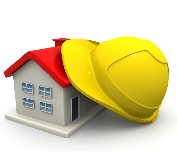 safety - image of cartoon home and hardhat